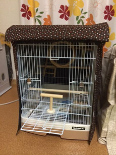 小鳥用おやすみカバー 鳥かごおやすみカバー おやすみカバー お休みカバー ゲージカバー 遮光カバー サークルカバー 手作り 夏 ヒーター