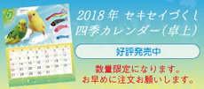 2018 セキセイづくし四季カレンダー