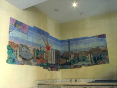 Mural patio interior