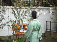 中央区で地鎮祭を行いました2