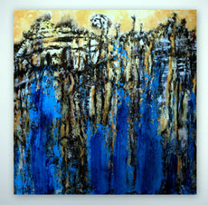 Struktur Gemälde, abstrakte Kunst, Originalkunst, handgemalt, moderne Gemälde, großformatige Bilder, Originale, Unikate, gespachtelte, Strukturen, hochwertige Malerei, XXL, Großformat, figurative Malerei, Schiff, U-Boot, .