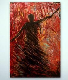 figuren, figurative Bilder, Strukturen, Gesichter, abstrakte Kunst, Originalkunst, handgemalt, moderne Gemälde, großformatige Bilder, Originale, Unikate, gespachtelte, Strukturen, hochwertige Malerei, XXL, Großformat, figurative Malerei, Schiff, U-Boot, .