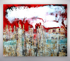 Stadt, Stadtbilder, Abstrakte Malerei, Moderne Acrylbilder, Galerie, Gemälde, Großformat, XXL, Moderne Gemälde, zeitgenössische Bilder, Kunstmalerei, Abstrakte Kunst, Acrylbilder, kaufen, 