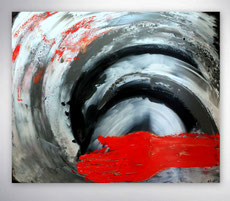 Landschaft, abstrakte Landschaften, Hügel, Gold, Rot, Blau, moderne Malerei, Kunstgalerie, Galerie, abstrakte Bilder,