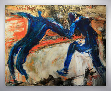 Portraits, Gesichter, figurative, Abstrakte Gemälde, gespachtelt, moderne Kunst, abstrakte Malerei, Gemälde, Bilder, Acryl, Großformat, Wohnzimmer Bilder, 