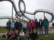 Die Gruppe vor „Tiger&Turtle“