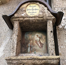 Bildstock I : „Jesus, den du, o Jungfrau, vom Heiligen Geist empfangen hast“  Elisabethstraße 1