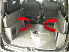 VOXY/NOAH 　車中泊カスタムなら床、ベッド、テーブルがフルセットのライトキャンパーがオススメです。