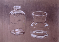 Still life on Ingrès paper with Polychromes pencil (1986)