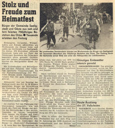 Bild: Seeligstadt Chronik 1978