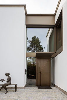 Architektur von Stephan Maria Lang, House L011 Shingle Residence Garten West Glasfassade