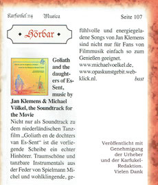 Michel Michael Voelkel Völkel Spielmann CD Goliath Jan Klemens Gitarre
