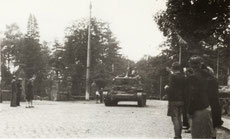 Bevrijding 6-sept-1944 Ct. Butlers tank op de E. Clauslaan
