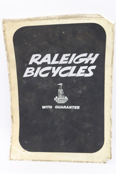 ﻿LA VECCHIA LOCANDINA PUBBLICITARIA DELLE BICICLETTE INGLESI MARCATE RALEIGH