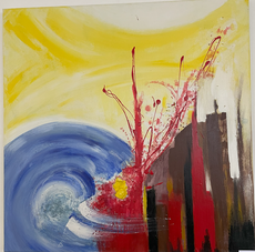 Bild 2 70x70 Acryl auf Keilrahmen