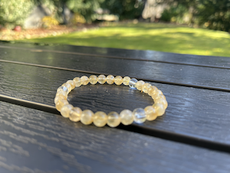 Citrin mit Bergkristall Armband