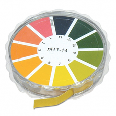 papier pH avec le nuancier de couleurs