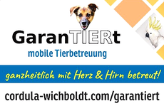 GaranTIERt (Visitenkarte): Ganzheitliche Tierbetreuung. Mit Herz und Hirn.