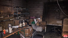 Chalet incendié de ESV Vélizy-Villacoublay.