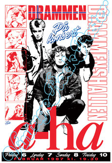 a-ha,ahaconcert,ahaposter,morten harket,drammenstockholm