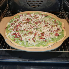 Bärlauch Flammkuchen im backofen