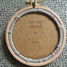 Support à broder, cercle à broder, tambour, mercerie, création au fil de l’yères, Normandie, Made in France, 