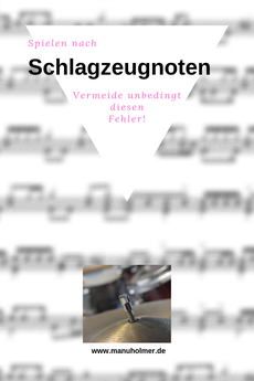 Schlagzeugnoten Fehler vermeiden