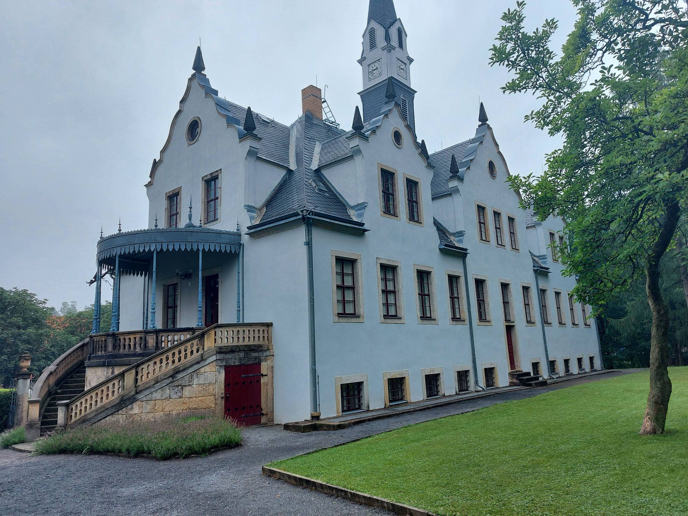 Schloss Burgk, Parkseite