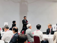 新会長山岡氏からごあいさつ