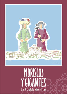 Portada libro monografico sobre "Moriscos y Gigantes en La Puebla de Híjar"