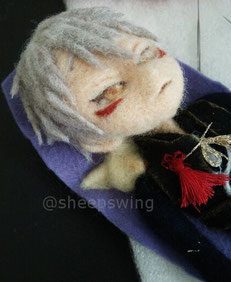 羊毛フェルト 作り方 刀剣乱舞 鳴狐
