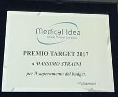 Marzo 2010 - Medical Idea Srl - Premio Miglior Incremento Percentuale del Fatturato 2009 Bioimmagini Esaote S.p.A. in Italia