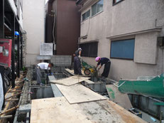 台東区 木造3階建て耐火建築物 基礎工事画像8
