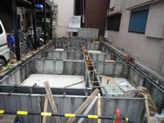 台東区 木造3階建て耐火建築物 基礎工事画像6