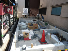 台東区木造3階建て耐火建築物 屋外給排水工事画像2
