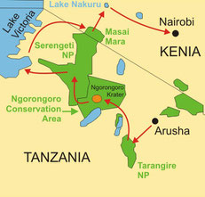 Campingsafari Tanzania von Arusha bis Nairobi