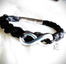 Pferdehaararmband Infinity