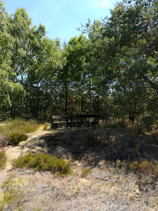 Sitzecke mit Blick in die Freifläche