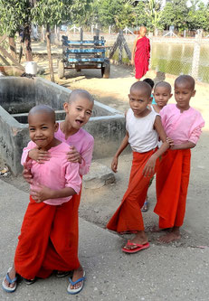 Young nuns schooled in the monastery.       