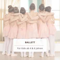 Kinder ab 4 und ab 6 Jahren tanzen fröhlich in der Ballettklasse vom Dance Inn Hattingen an der Ruhr.