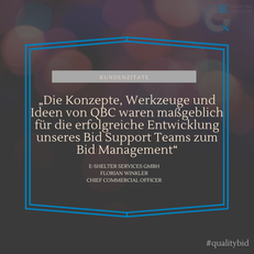 Aufbau und Professionalisierung von Bid Management-Abteilungen