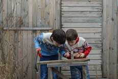 Vater und Kind - ein gutes Team