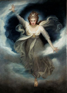 Maria Cosway, Georgiana, Duchess of Devonshire as Cynthia from Spenser's 'Faerie Queene', 1782, The Devonshire Collection.