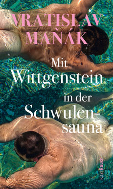Auf dem Cover von "Mit Wittgenstein in der Schwulensauna" sind schwimmende nackte Männer.