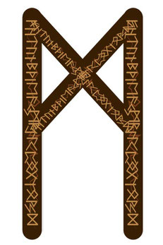 Odin, Götter, Runen, Futhark, Älteres Futhark, schnitzen, nordische Mythologie, Runenalphabet, Germanen, geschnitzt, Aett, Aettir, Bedeutung, Symbolik, Wikinger, Tiwaz, Berkanan, Ehwaz, Mannaz, Laguz, Ingwaz, Othala, Dagaz,