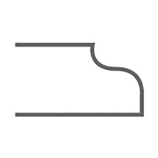 Countertop edge finish