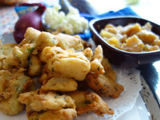 Pakodas d'oignons. Par Cocotte Traiteur Poitiers