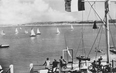 La terrasse de la base nautique en 1960