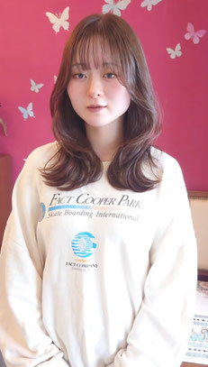 ミディアムヘア画像