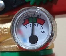 Manómetro indicador de presión interna. AprendEmergencias